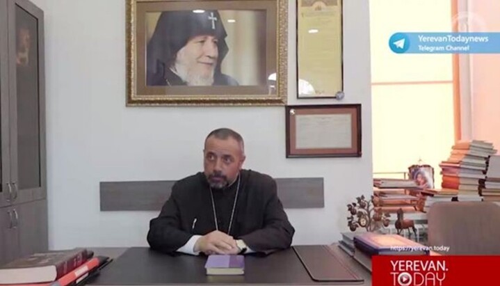 Fr. Sebeos Galachyan. Illustration: screenshot from Yerevan Today video