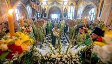 His Beatitude officiates all-night vigil at Kyiv-Pechersk Lavra