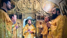 Several OCU clerics hold “service” in Far Caves of Kyiv Lavra