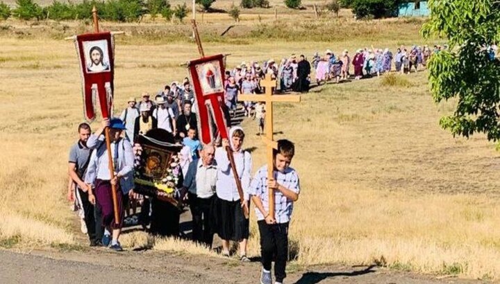 Η λιτανεία της Παναγίας στην Επισκοπή Οδησσού της Ουκρανικής Ορθόδοξης Εκκλησίας. Φωτογραφία: Επισκοπική υπηρεσία Τύπου