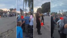 У Демидівці прихильники ПЦУ не пустили на нічліг хрестоходців у Почаїв