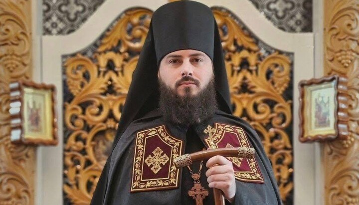 Archimandrite Feodosiy (Slobodianiuk), acting abbot of the Exaltation of the Holy Cross Monastery. Photo: TG channel of the Khmelnytskyi Eparchy of the UOC
