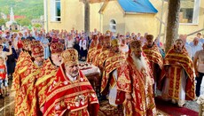 Στο Μεζιγκόριε, ο μητροπολίτης Χουστσκυ ευλόγησε την Αγία Τράπεζα στο παρεκκλήσι του Αγίου Παντελεήμονα