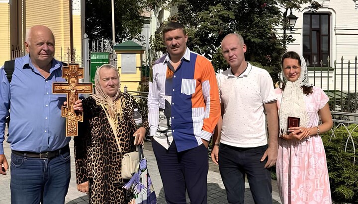Usyk at the Lavra. Photo: Kokhanovska's Facebook