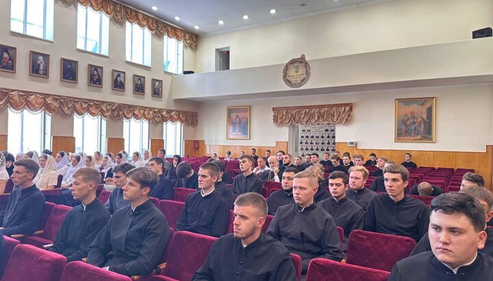 UOC seminarians at the event marking the start of the new academic year. Photo: Synodal Information and Educational Department of the UOC
