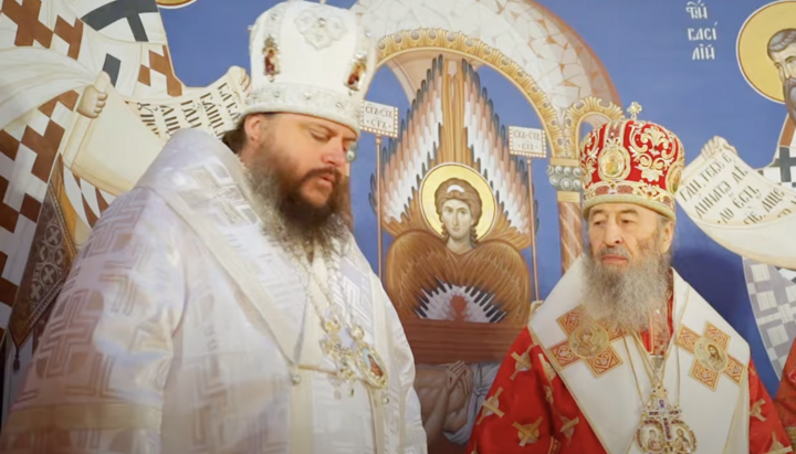 Єпископ Серафим (зліва). Фото: пресслужба УПЦ