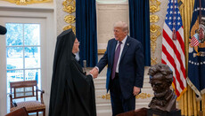 В Белом доме Патриарх Варфоломей похвалил Трампа за усилия к миру в Украине