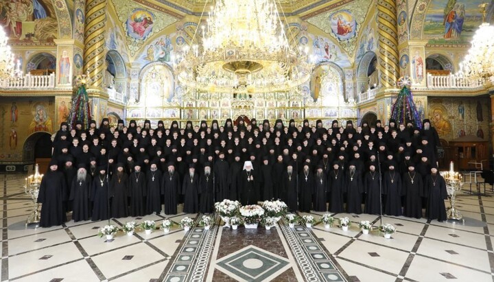 Братия Почаевской лавры. Фото: пресс-служба обители