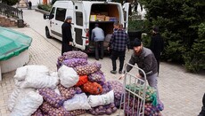 Στη Λαύρα Σβιατογκόρσκ παραδόθηκε ανθρωπιστική βοήθεια από την Επισκοπή Βολυνίας της Ουκρανικής Ορθόδοξης Εκκλησίας (УПЦ)
