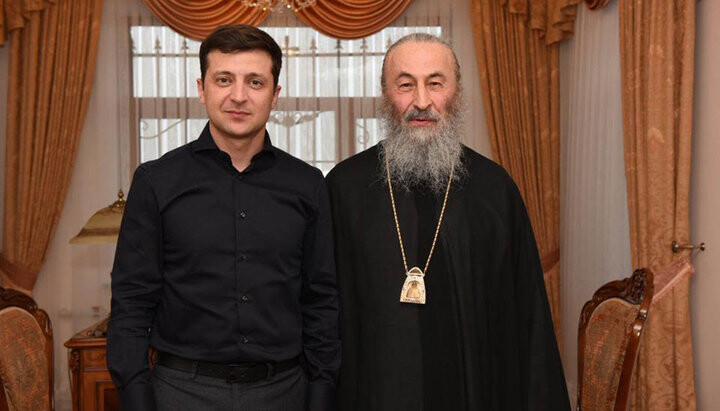 Zelensky and Metropolitan Onuphry. Photo: Office of the President