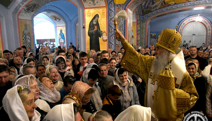 The celebrations on the Day of Commemoration of All Saints of Volhynia were led by Metropolitan Serhiy of Ternopil. Photo: Volyn Eparchy