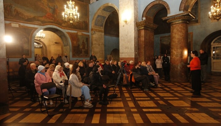 Презентация культурологического журнала в Преображенском соборе. Фото: «Укринформ»