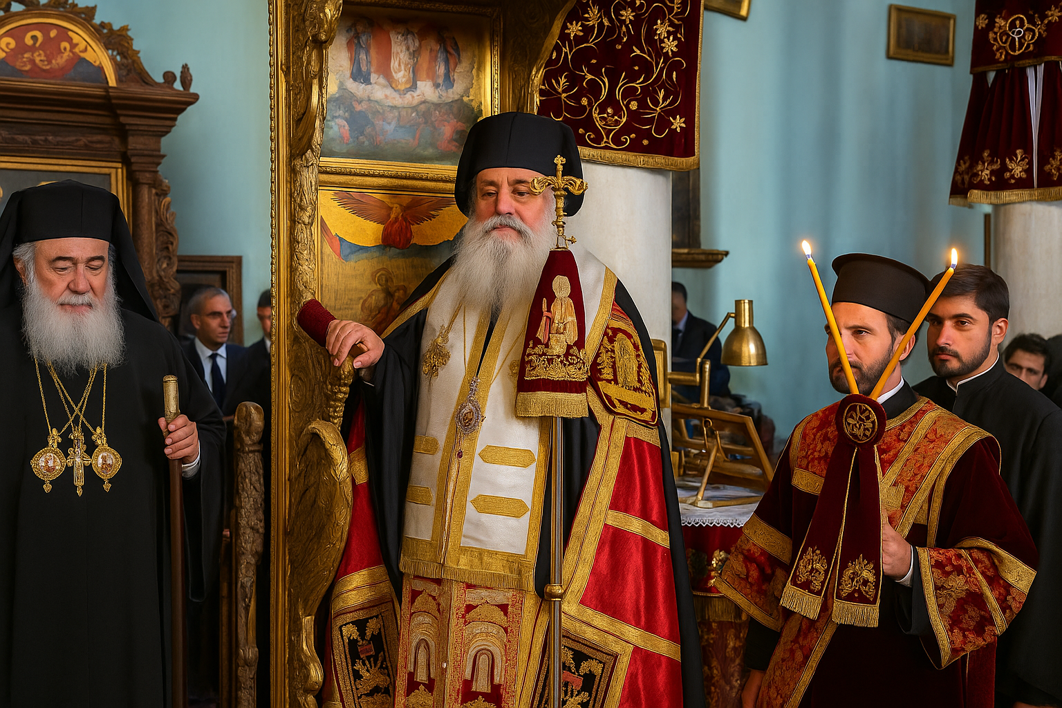 Інтронізація архієпископа Синайського, Фаранського і Раифського Симеона. Фото: Orthodoxia news agency