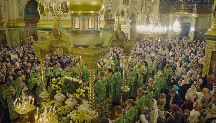 The Liturgy on the Feast Day of St. Job of Pochaiv, October 10, 2025. Photo: Pochaiv Lavra