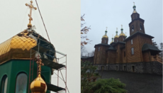 Σε Vasylkivtsi και Bohodukhiv, οι ναοί της Ουκρανικής Ορθόδοξης Εκκλησίας υπέστησαν ζημιές από βομβαρδισμούς.