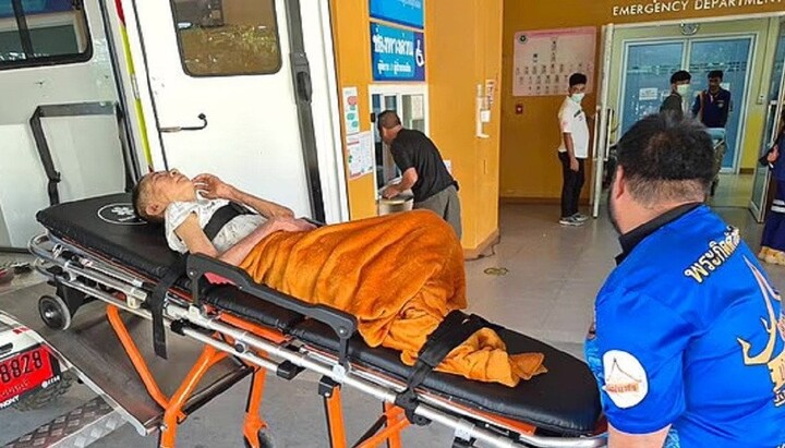 The woman who was nearly cremated was taken to hospital. Photo: dailymail