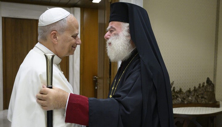 Папа і патріарх Феодор. Фото: Vatican news