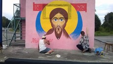 Нардеп розкритикував знищення в Баранівці муралу зі Спасом Нерукотворним