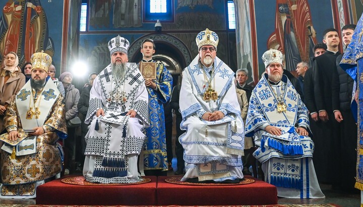 Глава Фінляндської Церкви служить з Думенко в Києві. Фото: ПЦУ