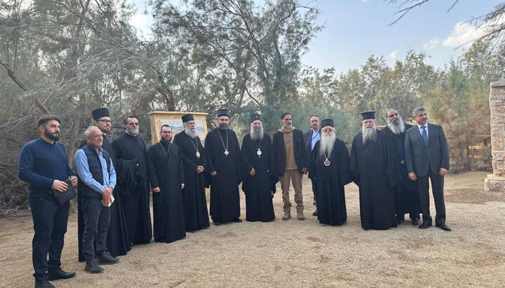 Патриарх Порфирий в Вифании Заиорданской. Фото: Orthodoxia News Agency