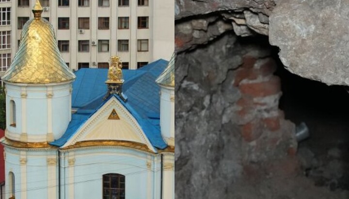 Підземні крипти в храмі Покрови Пресвятої Богородиці в Івано-Франківську. Фото: Suspilne.media