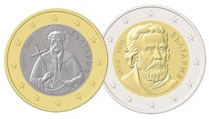 Euro coins featuring Orthodox saints issued in Bulgaria