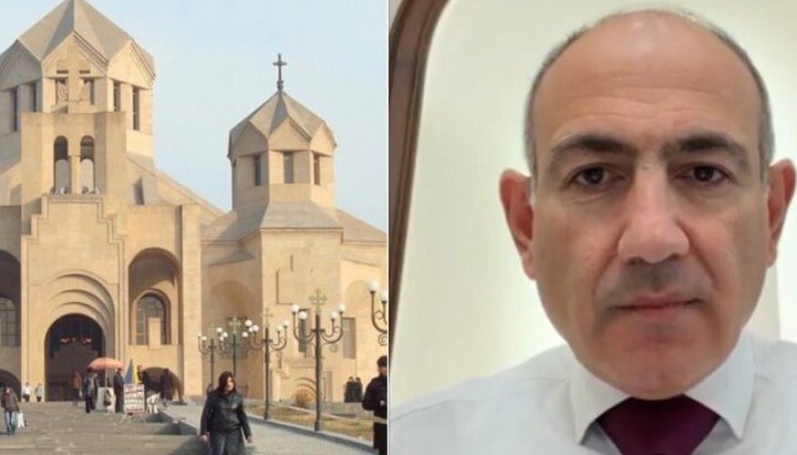 An illustration for Pashinyan's call for a "cross procession". Photo: Armenia Today