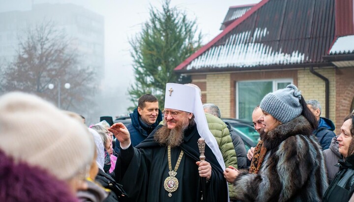 Митрополит Феодосий возглавил рождественскую Литургию в Черкассах. Фото: Черкасская епархия