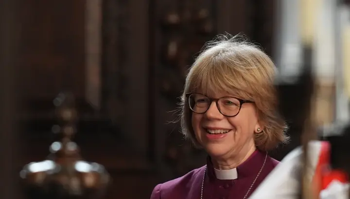 Sarah Mullally before the ceremony marking her assumption of office as Archbishop of Canterbury. Photo: Associated Press