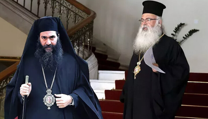 Metropolitan Tychikos and Archbishop Georgios. Photo: philenews.com