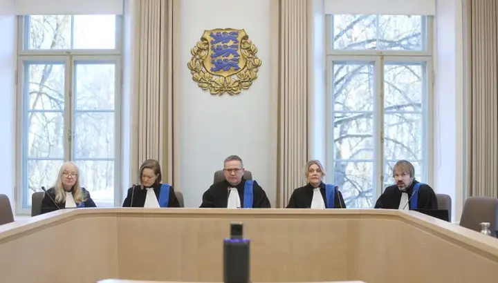 Panel of the Supreme Court that heard the Estonian President’s petition regarding the Churches and Congregations Act. Photo: SILLE ANNUK/Tartu PM/Scanpix Baltics
