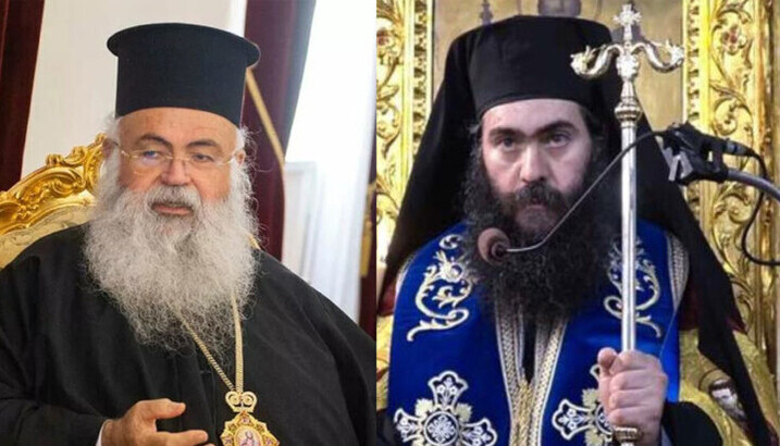 Archbishop Georgios and Metropolitan Tychikos. Photo: philenews.com