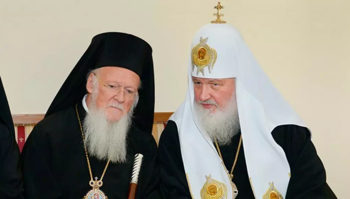 Patriarchs Bartholomew and Kirill. Photo: romfea.gr