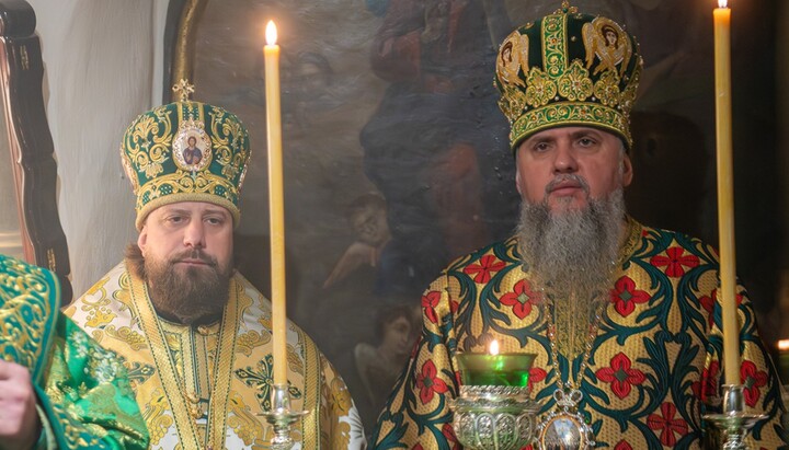 Lotysh and Dumenko in the Lavra Caves. Photo: OCU