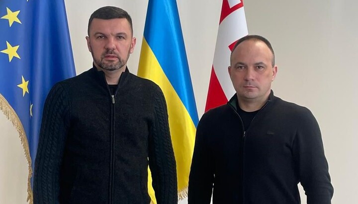 Нардеп Игорь Гузь и и.о. начальника Волынской ОВА Роман Романюк. Фото: Фейсбук Гузя