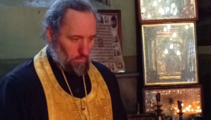 Rector of the Ukrainian Orthodox Church’s St. Michael’s Church, Archpriest Anatoliy Chernenko. Photo: Pershyi Kozatskyi
