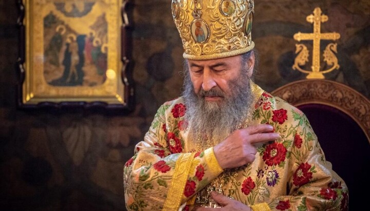 Митрополит Онуфрій. Фото: прес-служба УПЦ