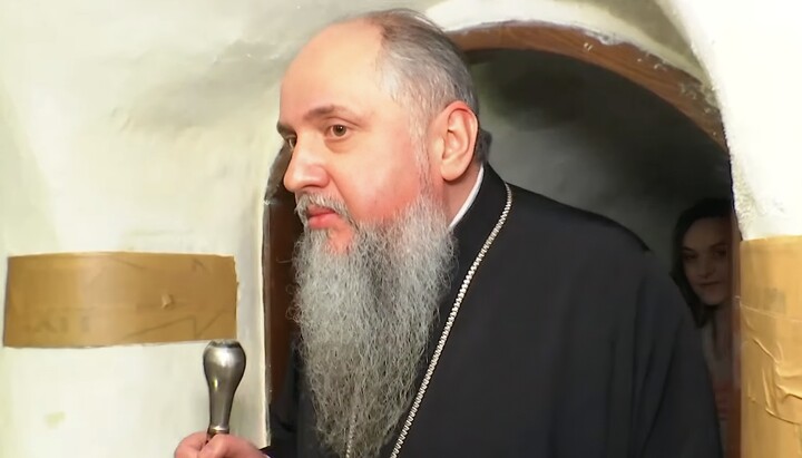 Σεργκέι Ντουμένκο στις Κοντινές Σπηλιές της Λαύρας του Κιέβου. Φωτογραφία: ТСН
