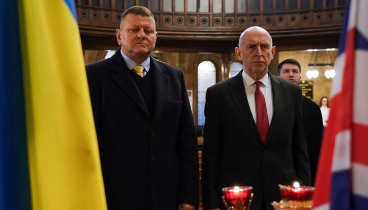 Залужний в уніатському соборі Лондона. Фото: прес-служба УГКЦ