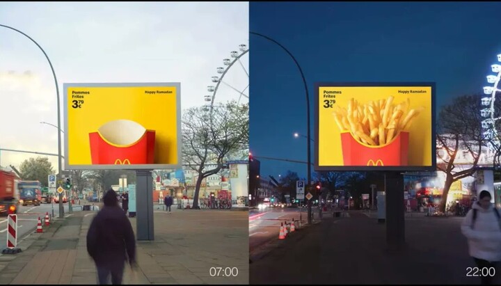 McDonald's advertisement in Germany. Photo: x.com/VickyRichterUSA