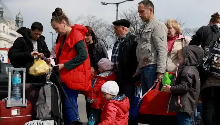 Украинские беженце в Польше. Фото: Deutsche Welle
