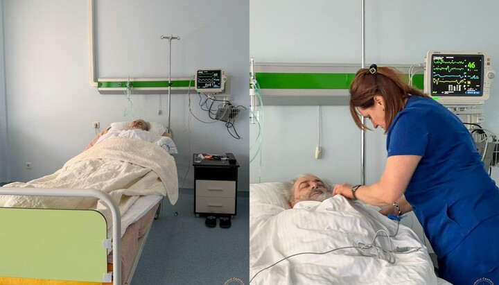 Μητροπολίτης Αρσένιος μετά από εγχείρηση καρδιάς. Φωτογραφία: Κανάλι Telegram της Λαύρας Σβιατογκόρσκ