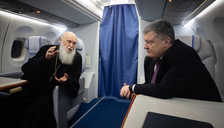 Філарет і Порошенко. Фото: Фейсбук Порошенка