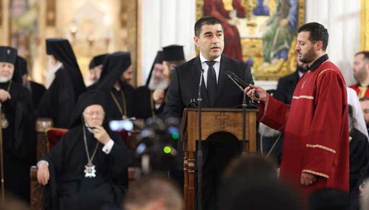 Πρόεδρος του κοινοβουλίου της Γεωργίας Σάλβα Παπουασβίλι. Φωτογραφία: 1tv.ge