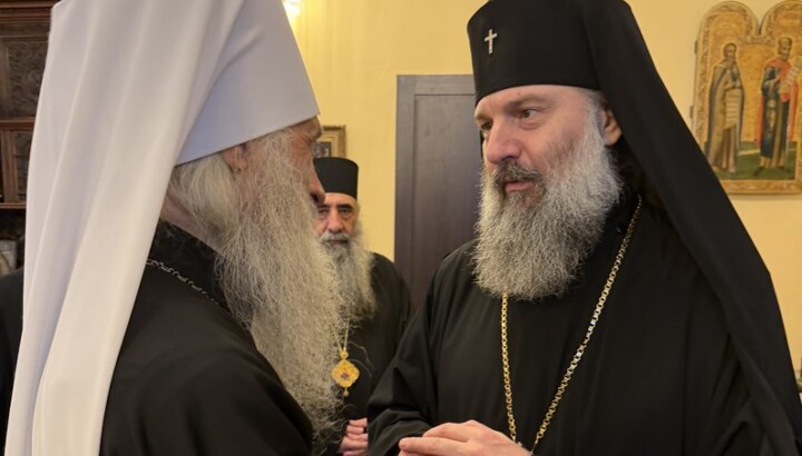 Митрополит Тернопільський і Кременецький Сергій та місцеблюститель Патріаршого престолу Грузії митрополит Шіо. Фото: УПЦ