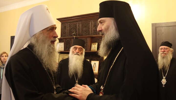 Митрополит Тернопільський Сергій та митрополит Шіо. Фото: прес-служба Грузинської Церкви
