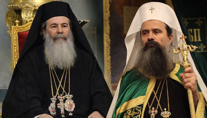 Иерусалимский Патриарх Феофил III и Болгарский Патриарх Даниил. Фото: коллаж СПЖ