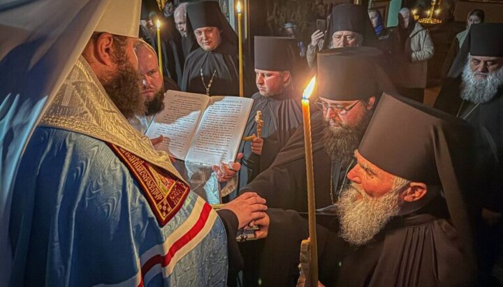 Tonsure at the Mezhyrich Holy Trinity Monastery. Photo: Rivne Eparchy