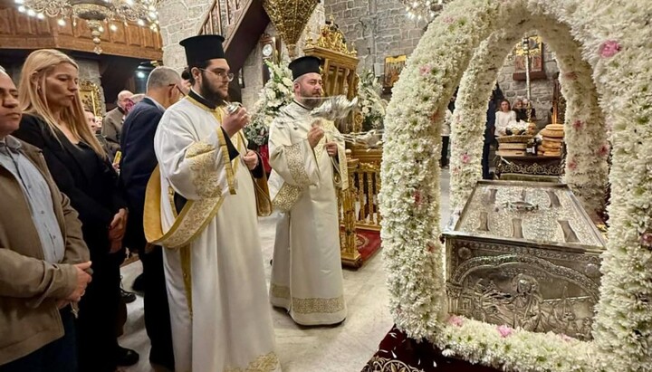 Торжества в честь святого Лазаря с участием духовенства в Ларнаке. Фото: Orthodoxia News Agency