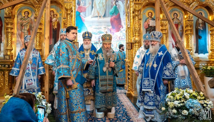 Святкова Літургія у Благовіщенському храмі Святошина. Фото: uoc-news.church